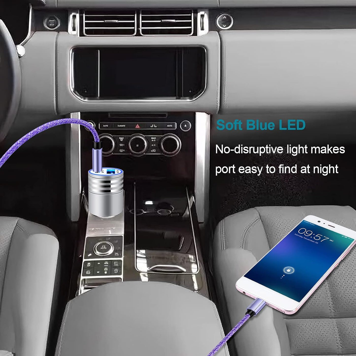Ultimate USB C Car Charger for Samsung Galaxy and iPhone – Fast Charging Solution for All Devices