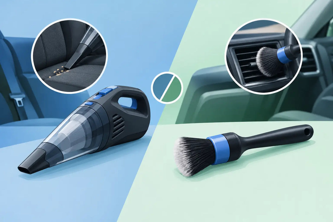 Car Vacuum vs Detailing Brush: What Works?