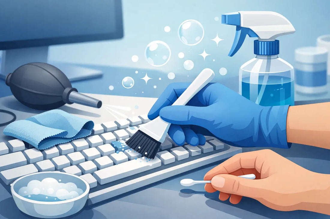 How to Clean Keyboard Keys Without Damage