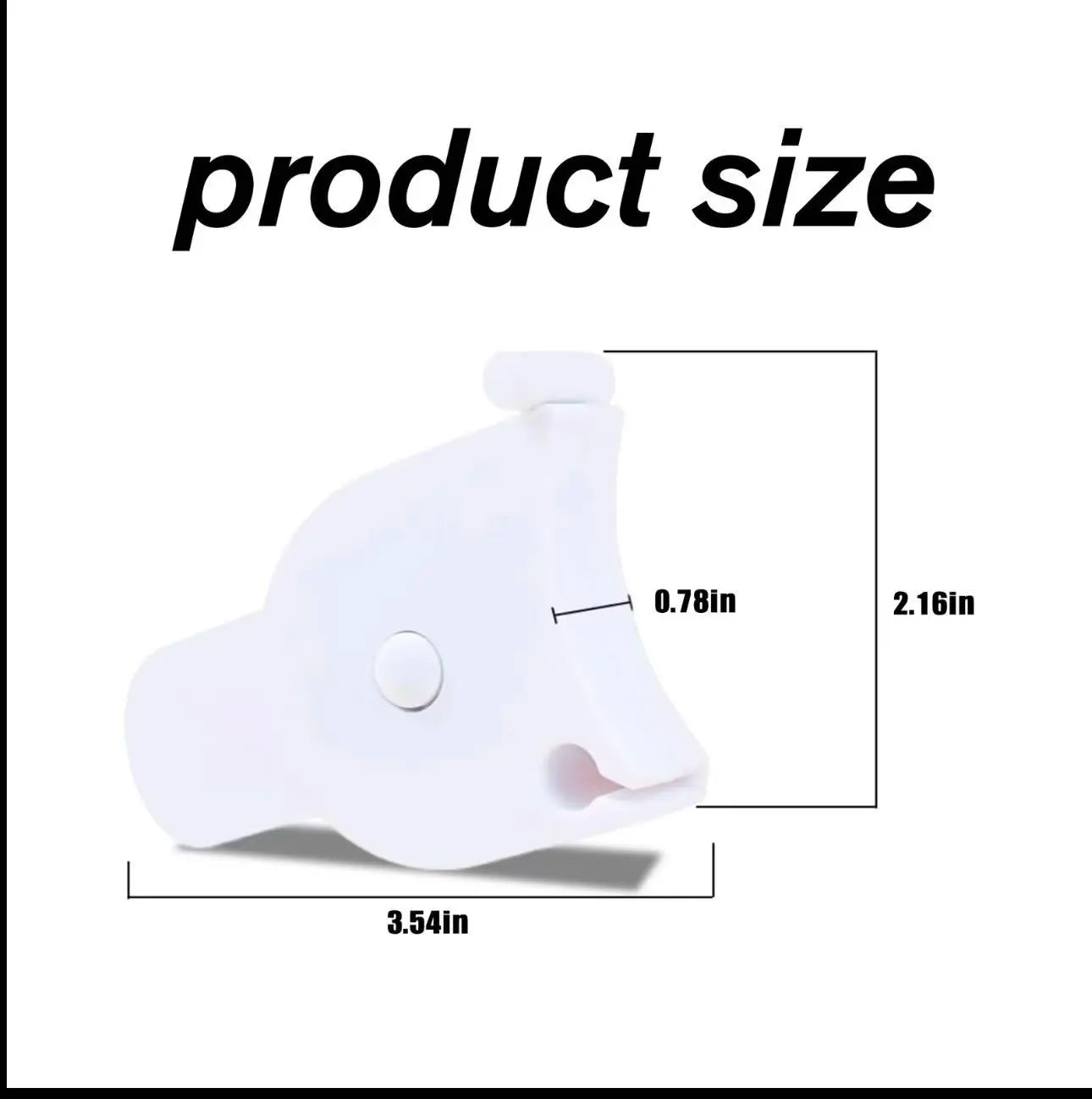 1-Count 60-Inch Pure White Portable Anti-Slip Body Measuring Tape