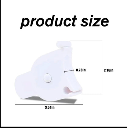 1-Count 60-Inch Pure White Portable Anti-Slip Body Measuring Tape