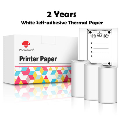 Portable Mini Thermal Printer T02 - Your Ideal Companion for DIY Sticker Labeling and Creative Projects