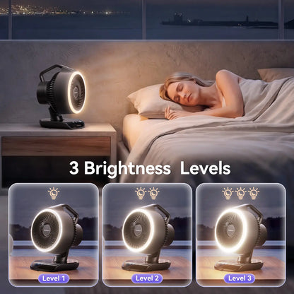 Doublepow Silent Whole Room Air Circulator Fan for Home, 3 Speed Settings, Adjustable Tilt, Removable Grill, 11 Inch, Powerful Airflow, Manual Control Dial, Quiet Fan for Bedroom, Black
