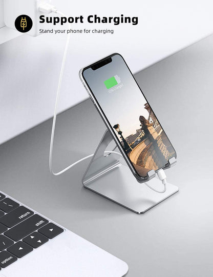 Stylish Cell Phone Stand for Enhanced Desk Organization - Compatible with All Smartphones