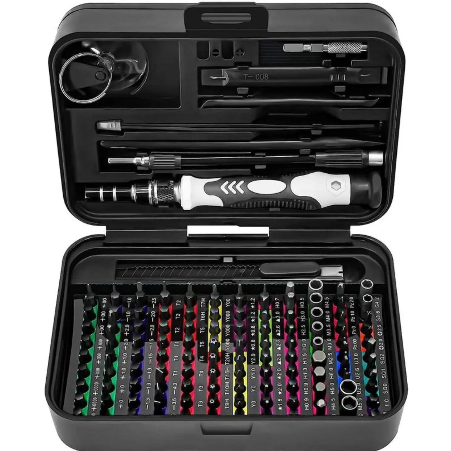 【Tiktokshopholidayhaul】132 in 1 Precision Screwdriver Hardware Set, Magnetic Screwdriver Tool Set with 108Pcs Bits, Multipurpose Screwdriver Tool Kit for Repairing Phone, Heavy Duty Industrial Tools, Precision Ratchet Screwdriver