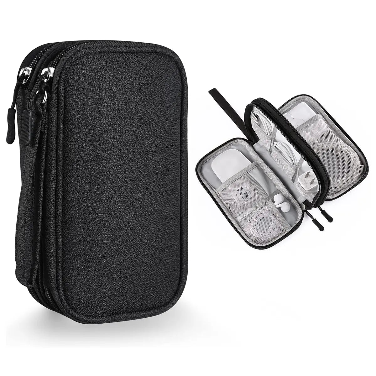 Electronics Travel Organizer,Portable Waterproof Electronic Travel Storage Bag for Small Charging Cord Storage,Charger,Small Electronics,Sd Card Etc,For Travel,Business