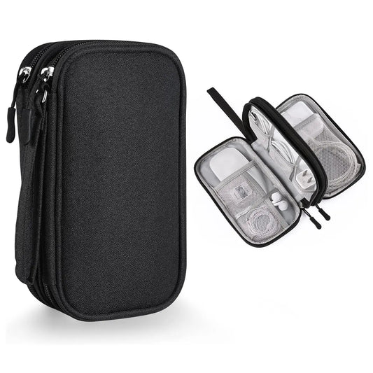 Electronics Travel Organizer,Portable Waterproof Electronic Travel Storage Bag for Small Charging Cord Storage,Charger,Small Electronics,Sd Card Etc,For Travel,Business