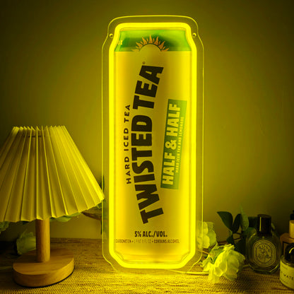 Beer Can LED Neon Sign - USB Powered Wall Decor for Home Bars, Garages, Man Caves, and Parties - Ideal Gift for Men