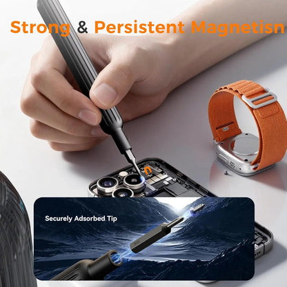 Magnetic precision screwdriver bits