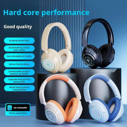 Wireless E-Sports Foldable Bluetooth Headphones over Ear, Wireless Headset for Gaming, Phones, Computers, Electronics Audio Headphone