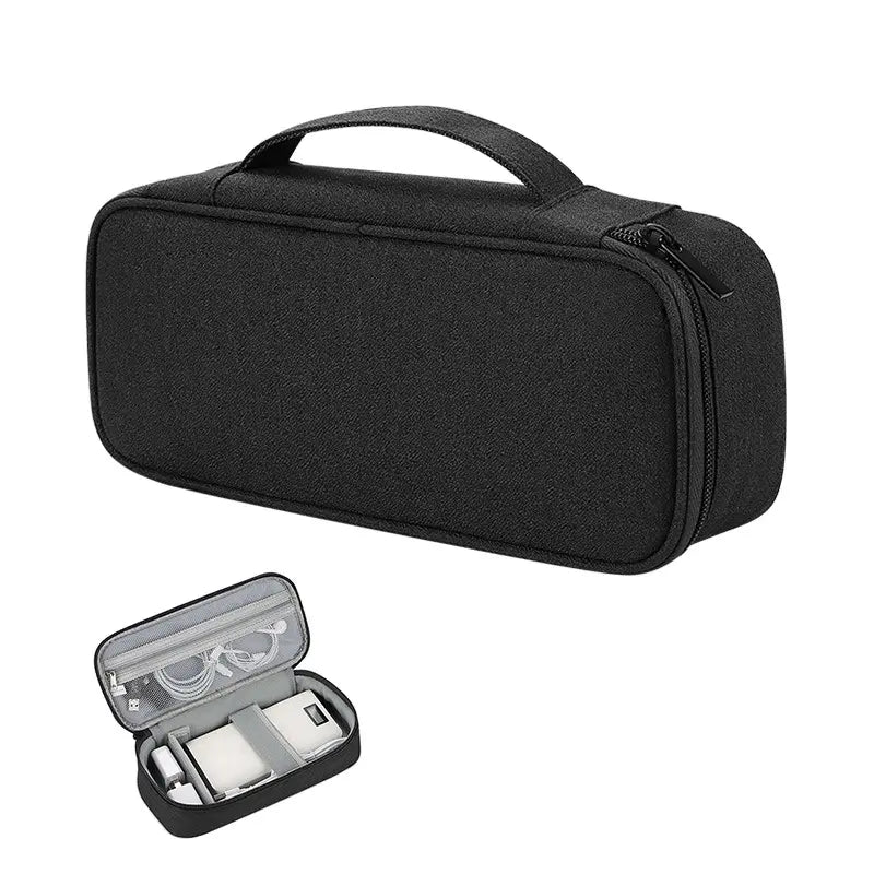Travel Electronics Organizer Bag, Portable Carrying Case for Cables, Charger and Cords, Power Bank, Tech Accessories & Hard Drive, Travel Accessories, Durable Pouch