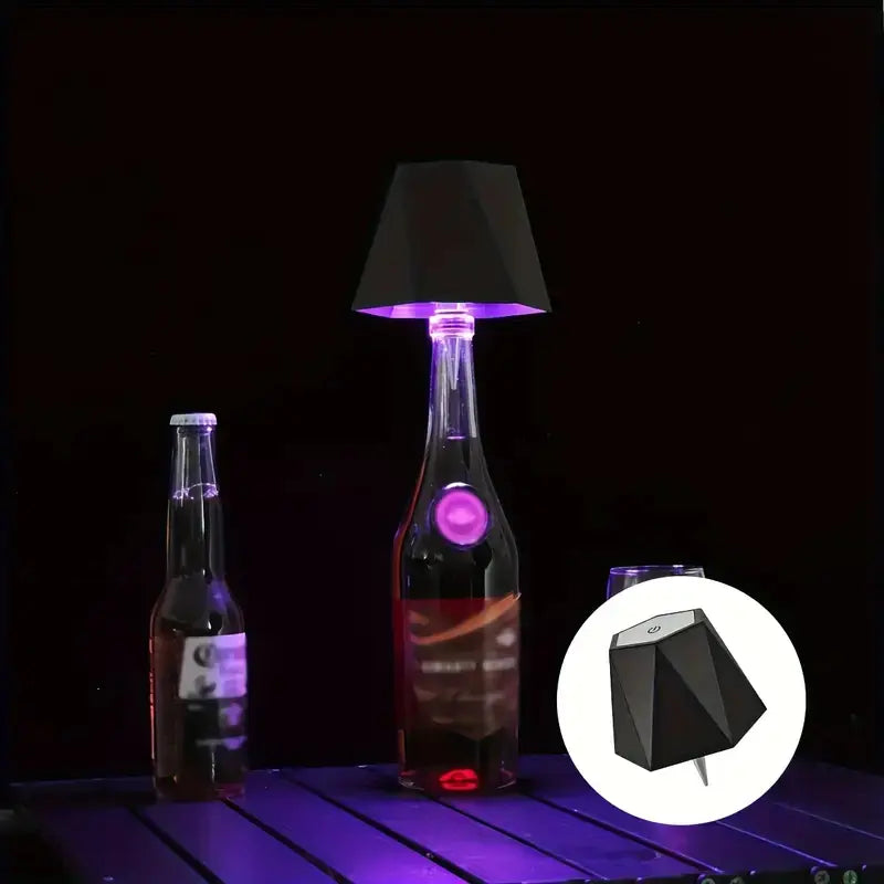 Diamond Style Cordless Touch Lamp with USB Rechargeable Feature, RGB and Dual Color Modes, Stepless Dimming, Ideal for Bedroom, Living Room, Bar, and Restaurant Use.