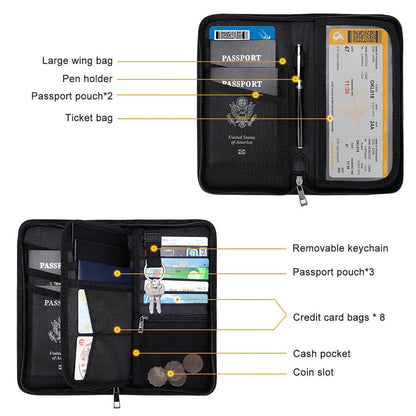 Multi-Pocket Fireproof Fireproof Faraday Privacy Bag, 1 Count EMP & RFID Blocking Bag, Anti-Tracking & Fireproof Key Fob Protector for Phones