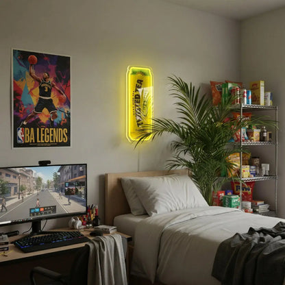 Beer Can LED Neon Sign - USB Powered Wall Decor for Home Bars, Garages, Man Caves, and Parties - Ideal Gift for Men