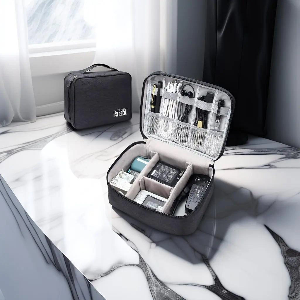 Portable electronics pouch
