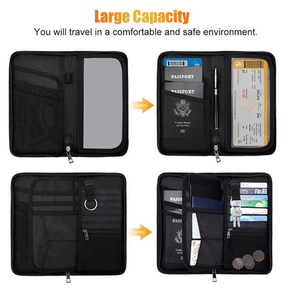 Multi-Pocket Fireproof Fireproof Faraday Privacy Bag, 1 Count EMP & RFID Blocking Bag, Anti-Tracking & Fireproof Key Fob Protector for Phones