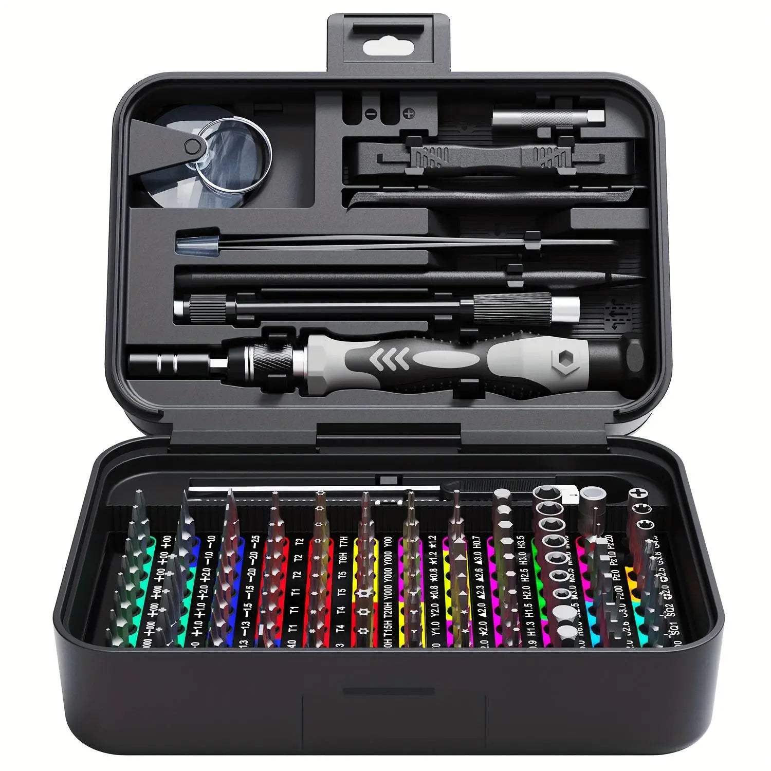【Tiktokshopholidayhaul】132 in 1 Precision Screwdriver Hardware Set, Magnetic Screwdriver Tool Set with 108Pcs Bits, Multipurpose Screwdriver Tool Kit for Repairing Phone, Heavy Duty Industrial Tools, Precision Ratchet Screwdriver