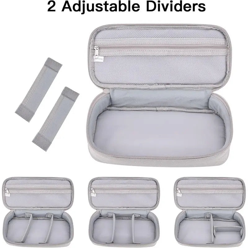 Travel Electronics Organizer Bag, Portable Carrying Case for Cables, Charger and Cords, Power Bank, Tech Accessories & Hard Drive, Travel Accessories, Durable Pouch