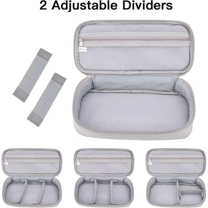Travel Electronics Organizer Bag, Portable Carrying Case for Cables, Charger and Cords, Power Bank, Tech Accessories & Hard Drive, Travel Accessories, Durable Pouch