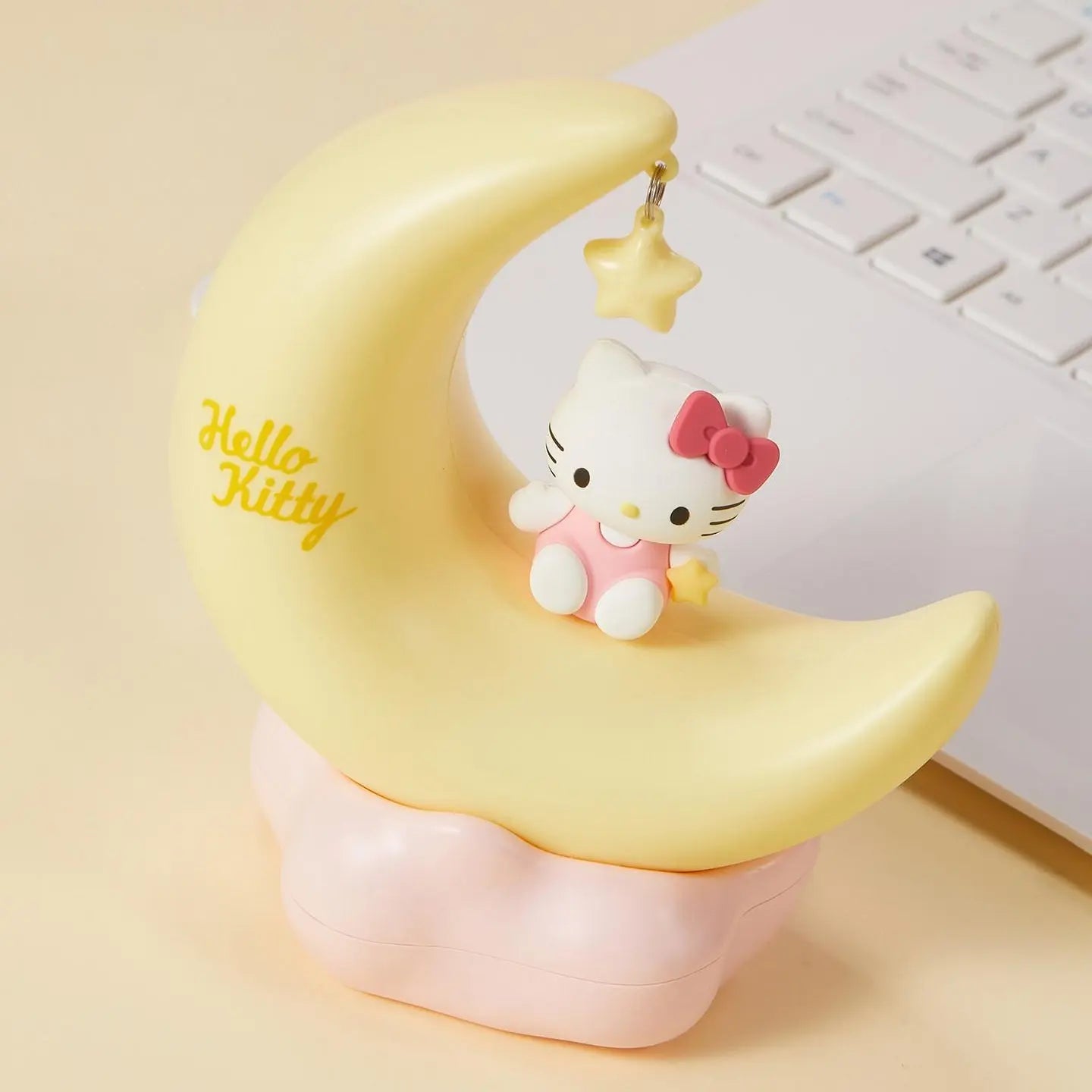 MINISO Hello Kitty Red & White Series LED Apple Night Light, HK Sweet Style LED Bedside Lamp, Cute Creative Bedside Lamp & Decorative Gift for Girls,#Summervibes