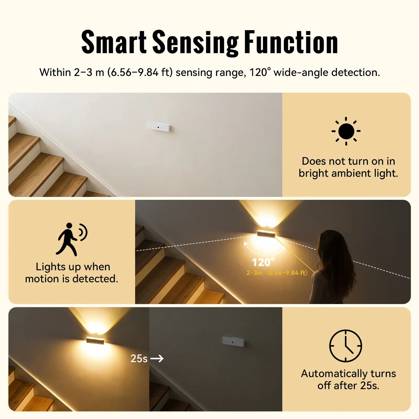 Rechargeable Wireless Wall Light with Remote and Touch Control, 360° Adjustable, Three Color Temperatures for Contemporary Home Decor