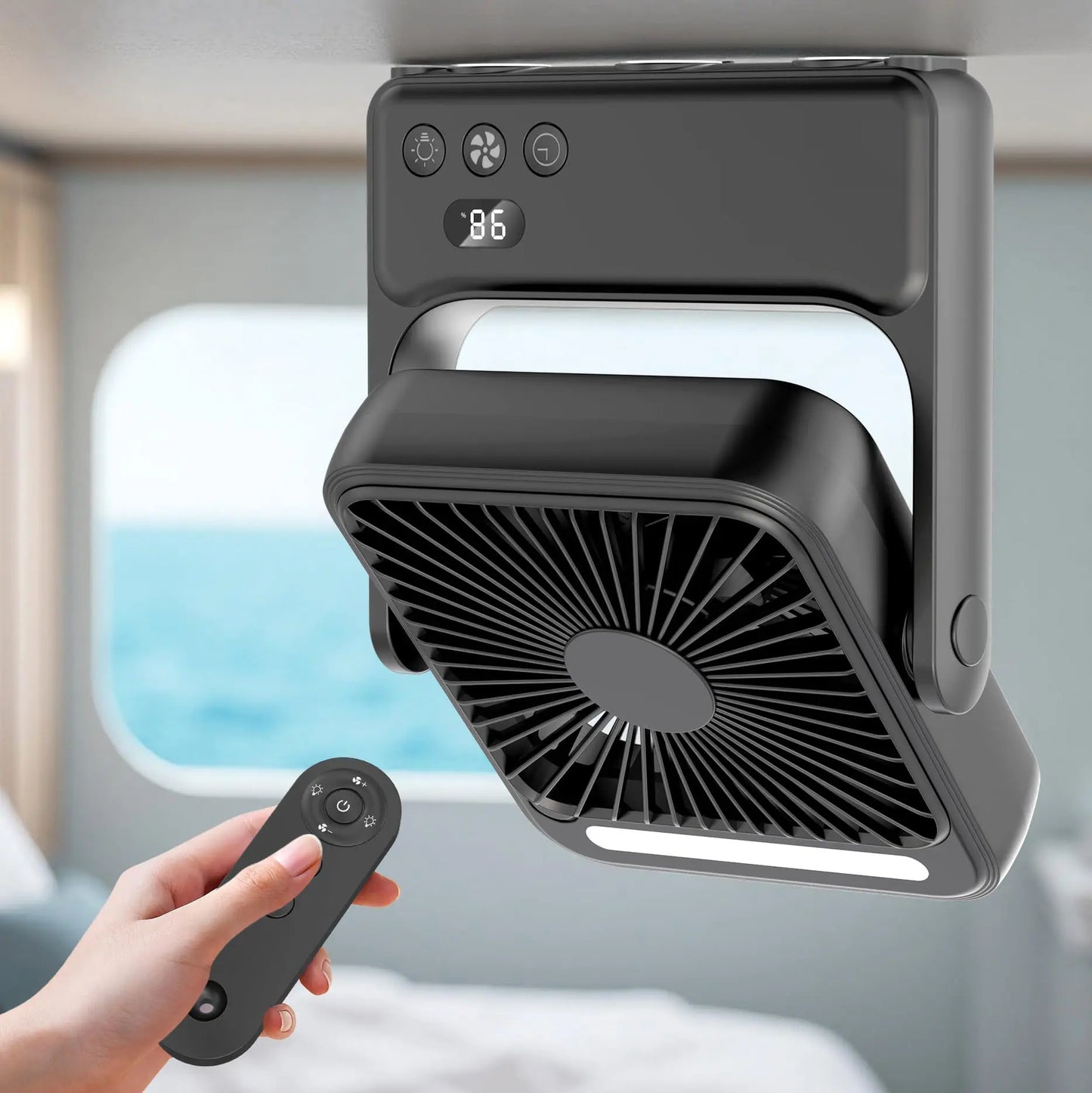 Rechargeable travel fan product detail