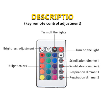 Colourful ambient projector light