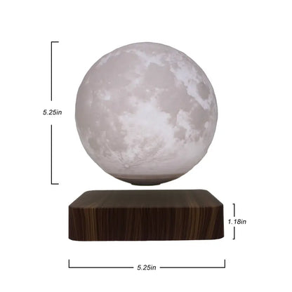 Magnetic Floating Moon Lamp - Levitating 3D Moon Night Light with 3 Color Modes, Spins Freely in Air, Cool Tech Gadget for Home Office Desk Decor, Bedroom Night Light, Unique Gift for Women, Kids, Birthday, Christmas
