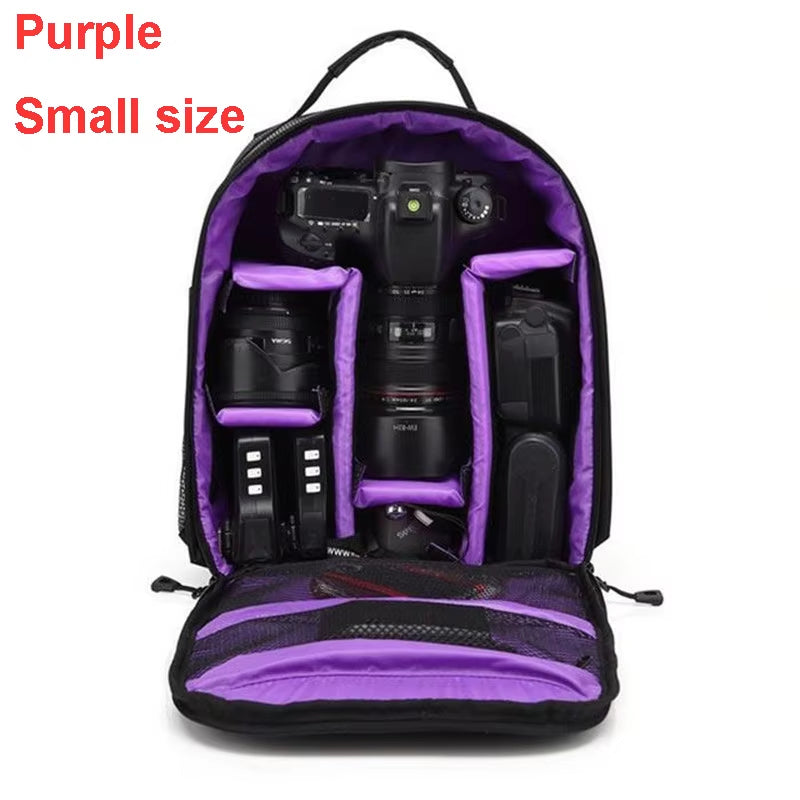 Stay Ready for Adventure with Our Waterproof DSLR Backpack - Perfect for Nikon & Canon Lovers! 📸🌧️ #CameraGear #PhotographyEssentials