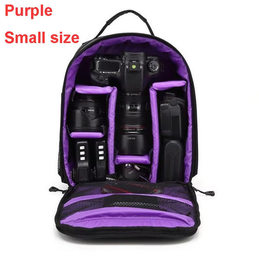 Stay Ready for Adventure with Our Waterproof DSLR Backpack - Perfect for Nikon & Canon Lovers! 📸🌧️ #CameraGear #PhotographyEssentials