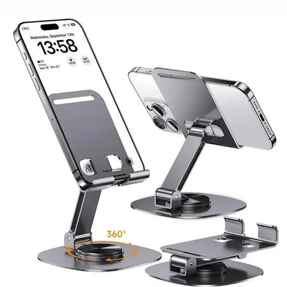 360-Degree Stable Cellphone & Tablet Mount, Adjustable Compact Phone Holder with Ultra-Strong Support, Portable Electronics Accessories