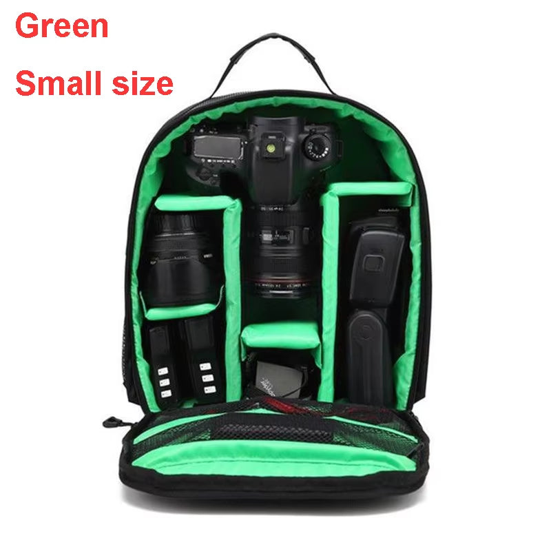 Stay Ready for Adventure with Our Waterproof DSLR Backpack - Perfect for Nikon & Canon Lovers! 📸🌧️ #CameraGear #PhotographyEssentials