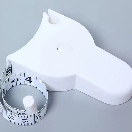 1-Count 60-Inch Pure White Portable Anti-Slip Body Measuring Tape