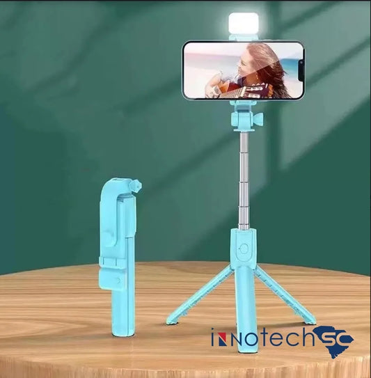 Capture the Perfect Shot! 📸✨ 27'' Selfie Stick Tripod with Light & Wireless Remote - Perfect for iPhone 15 Pro Max/15/14/13 & Samsung Android! #SelfieGameStrong