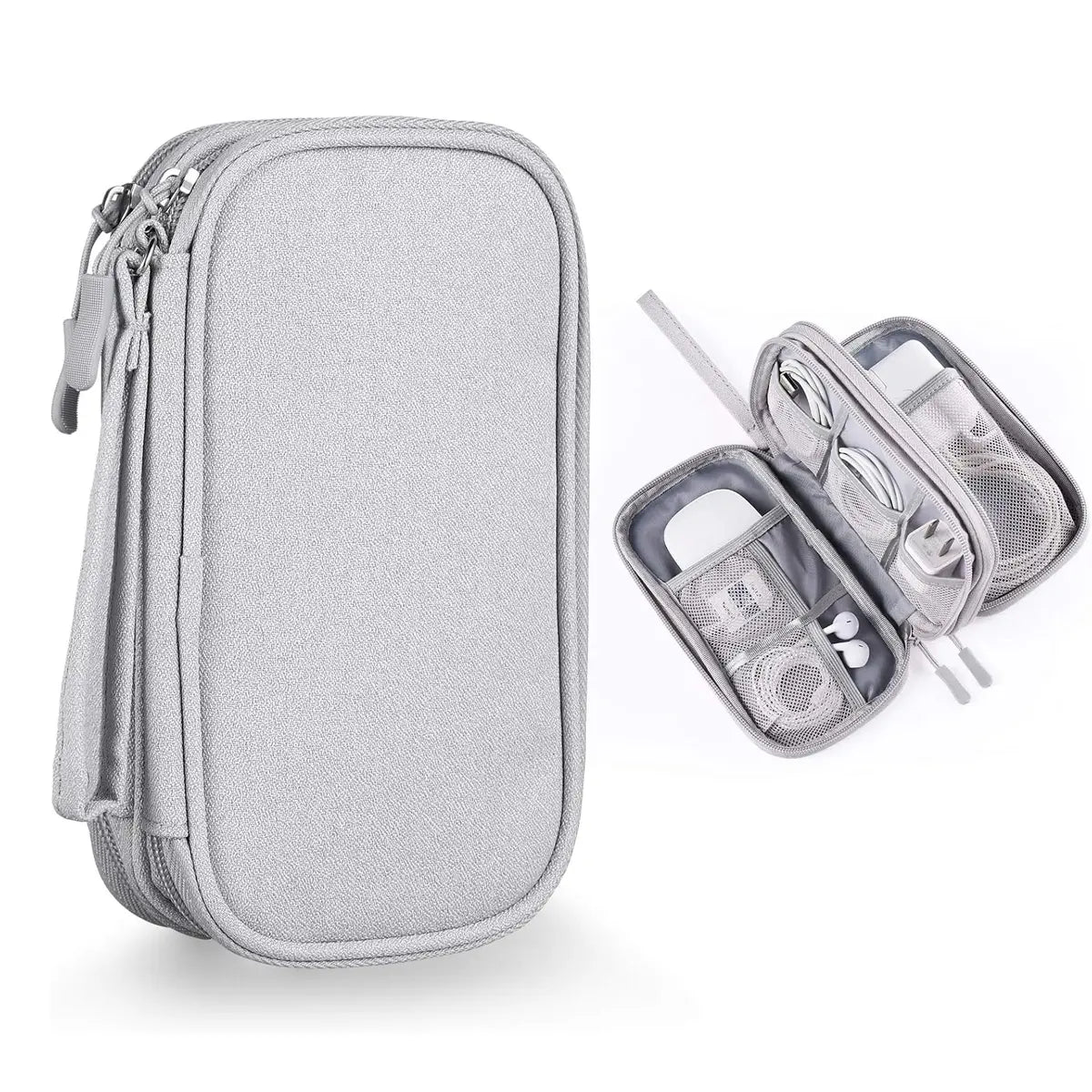 Electronics Travel Organizer,Portable Waterproof Electronic Travel Storage Bag for Small Charging Cord Storage,Charger,Small Electronics,Sd Card Etc,For Travel,Business