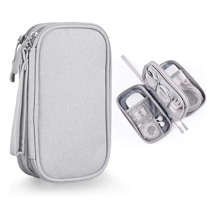 Electronics Travel Organizer,Portable Waterproof Electronic Travel Storage Bag for Small Charging Cord Storage,Charger,Small Electronics,Sd Card Etc,For Travel,Business