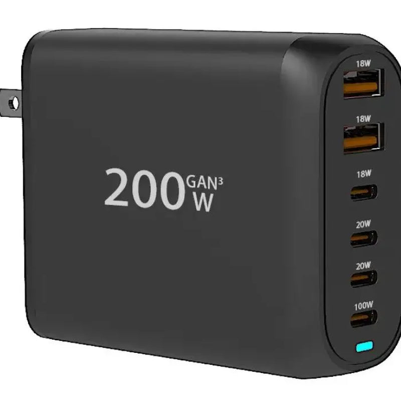 200W PD Charger for Mobile Phones and Electronics - Universal USB Wall Charger