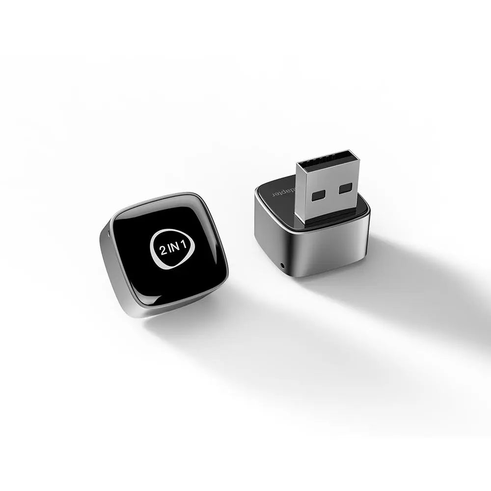 Mini Wireless Car Adapter, Car Plug & Play Adapter, Wired to Wireless Car Electronics Adapter, Compatible with Carplay