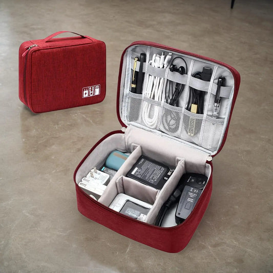 Travel electronics organizer