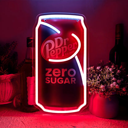 Beer Can LED Neon Sign - USB Powered Wall Decor for Home Bars, Garages, Man Caves, and Parties - Ideal Gift for Men