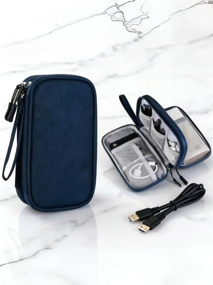 Digital Accessories Storage Bag, Electronics Travel Organizer, Compartments for Cables, Phone Cases, Wallets, Jewelry, Travel Organizer Bags