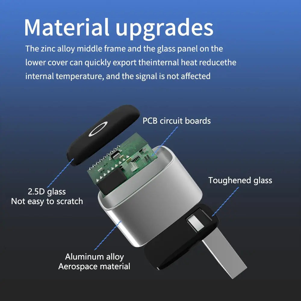 Mini Wireless Car Adapter, Car Plug & Play Adapter, Wired to Wireless Car Electronics Adapter, Compatible with Carplay