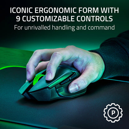 Basilisk V3 X Hyperspeed Wireless Gaming Mouse with RGB Chroma and Sleek Black Design