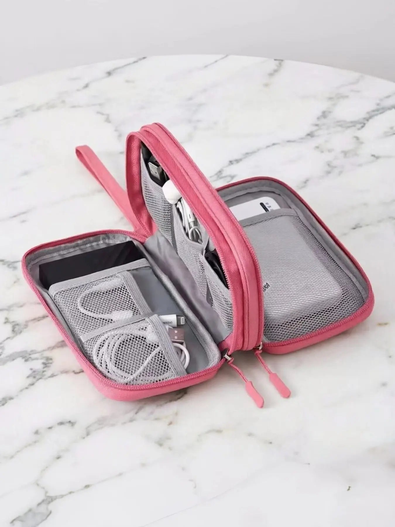 Digital Accessories Storage Bag, Electronics Travel Organizer, Compartments for Cables, Phone Cases, Wallets, Jewelry, Travel Organizer Bags