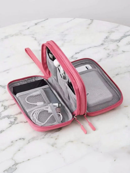 Digital Accessories Storage Bag, Electronics Travel Organizer, Compartments for Cables, Phone Cases, Wallets, Jewelry, Travel Organizer Bags