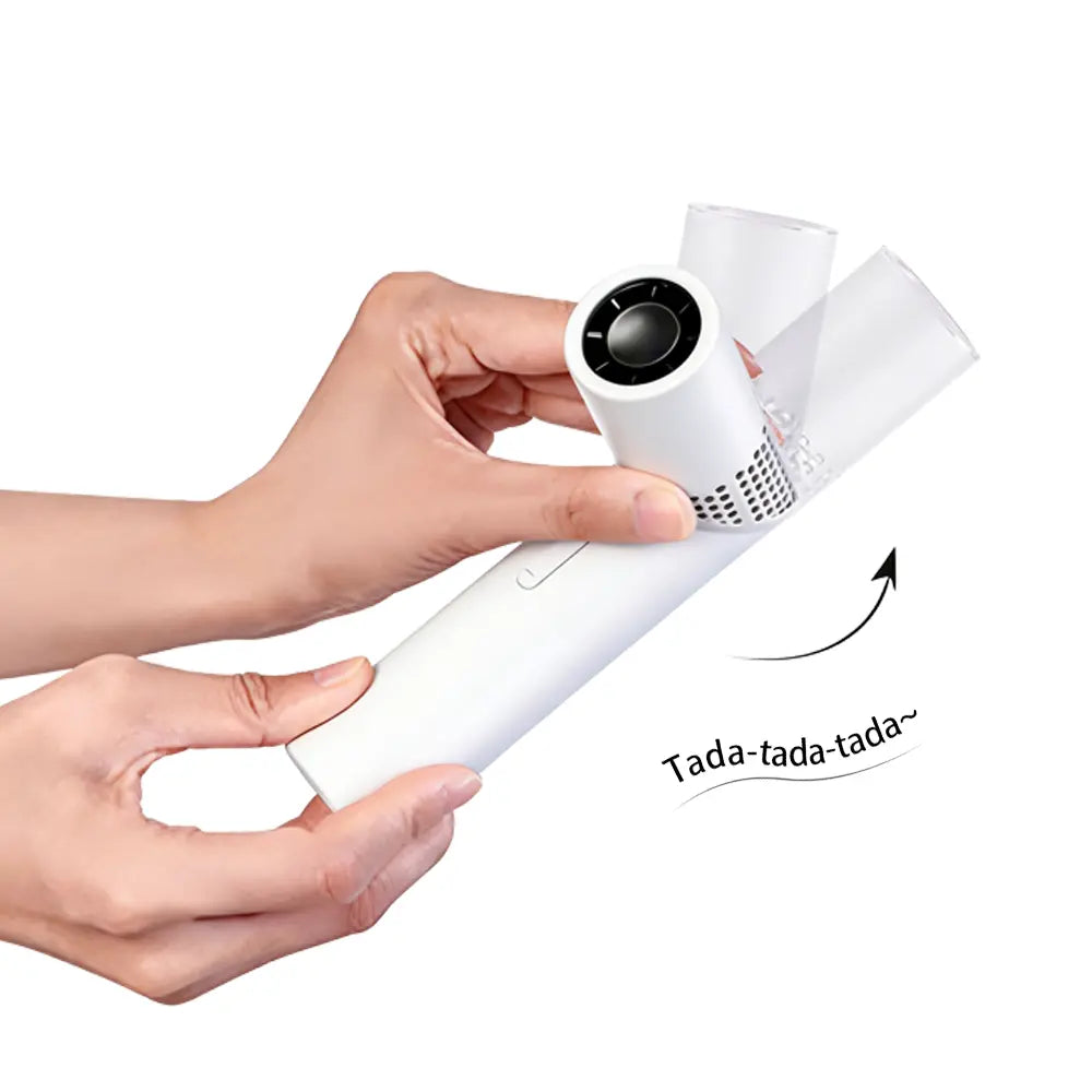 Compact rechargeable fan for warm weather days