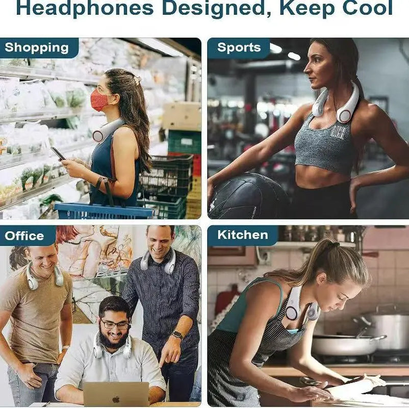 Lightweight wearable fan for daily comfort
