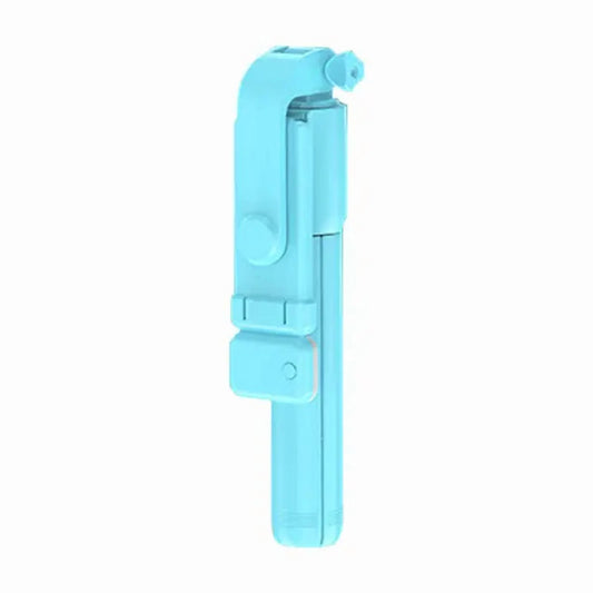 27-inch selfie stick tripod with LED light and wireless Bluetooth remote