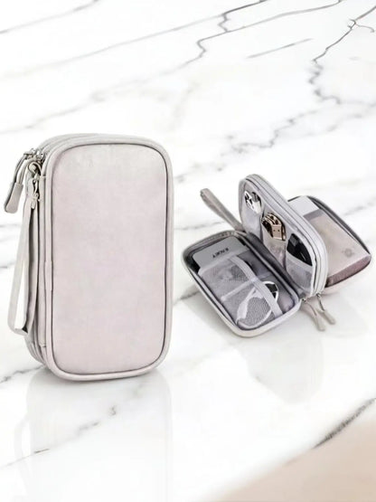 Digital Accessories Storage Bag, Electronics Travel Organizer, Compartments for Cables, Phone Cases, Wallets, Jewelry, Travel Organizer Bags