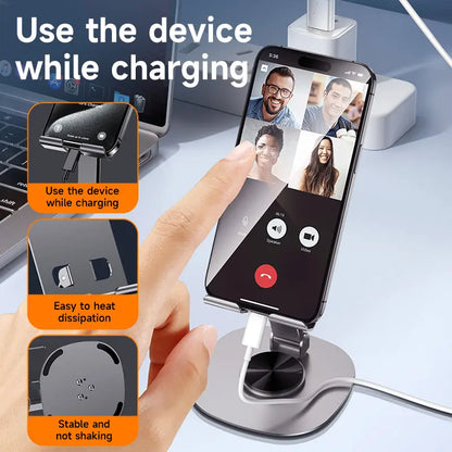 360-Degree Stable Cellphone & Tablet Mount, Adjustable Compact Phone Holder with Ultra-Strong Support, Portable Electronics Accessories